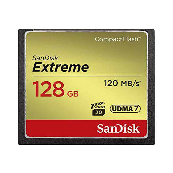 SanDisk ( サンディスク ) 128GB Extreme コンパクトフラッシュカード SDCFXSB-128G-G46 ［ 海外パッケージ