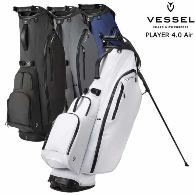 VESSEL ベゼル VESSEL PLAYER 4.0 Air プレイヤー4エアースタンドキャディバッグ Singlestrap Doublestrap 8.5型 6分割