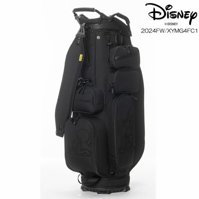 ディズニー Disney XYMG4FC1 BLACK MICKY GOLF CADDIE BAG ブラックミッキーゴルフ キャディバッグ 9型 5分割