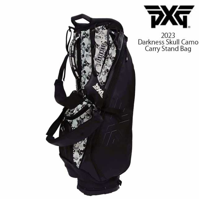 PXG 2023 Darkness Skull Camo Carry Stand Bag 2023 ダークネススカルカモ キャリースタンドバッグ 4分割 スタンドキャディバッグ