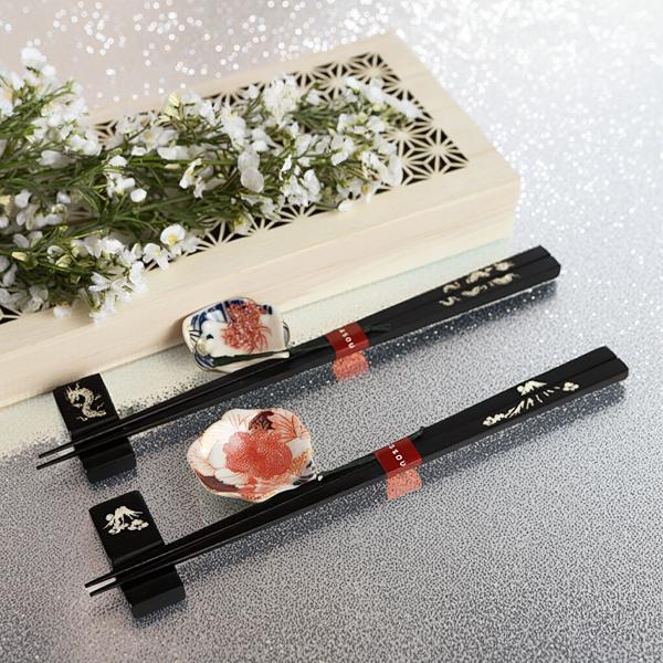 お箸 一双 6膳 天然木 黒檀 貝象嵌 うるし お箸 一双 6膳 天然木 黒檀
