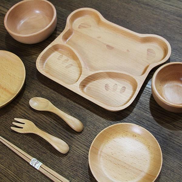 こども食器セット 木製 8点セット くま キッズ 子供食器セット 汁椀 飯椀 箸 木製 お椀 ベビー 子ども用 誕生日 ギフト 出産祝い 離乳食食器 お食い初めセット プレゼント 男の子_2