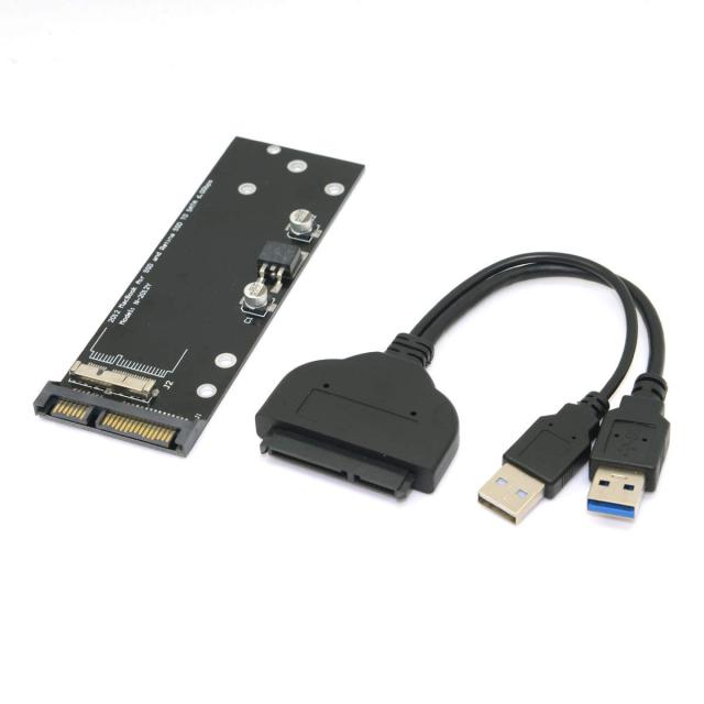 ブラック USB3.0 - 2011 MAC 12+6。 Chenyang アップル3 0マックブックエアA12 A6 SSDのためのSATA 22ピンハードディスクカートリッジドライブへのUSB 2010.2011 1369 + 1370ピンSSDのHDDの通販は