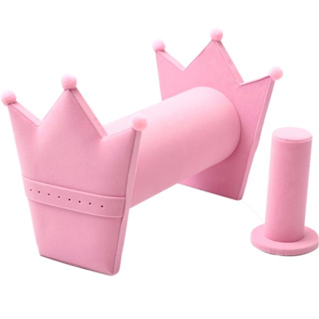 ピンク HIGHAWKカチューシャ スタンド ホルダー ヘアゴムスタンド ジュエリー収納 ヘアクリップ/腕時計/腕輪/ネックレス/ピアス収納（ピンク）の通販は 5,274円