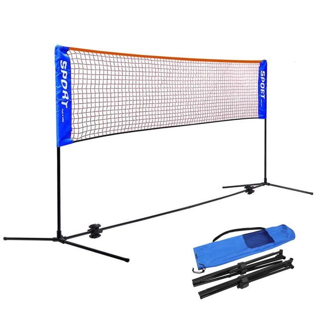 3.0 メートル バドミントン用ネット テニスネット テニス練習用ポータブルネット 折り畳み 簡単組み立て テニス・バドミントンネット 収納袋付き 屋内 屋外 持ち運び どこでも 高さ(86~150)cm調整可能 子供も使え(幅 3m ×ネット高 86-150cm)