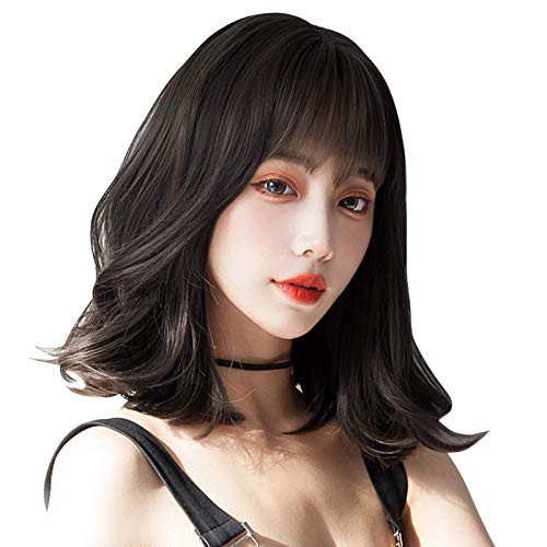 ウィッグ カール 内掛け 巻き髪 ゆるカール ARZERフルウィッグ かつら レディーズ ストレート かつら レディース ぱっつん前髪 セミロング通気性 原宿 超カワイイ wig 自然 小顔の通販は