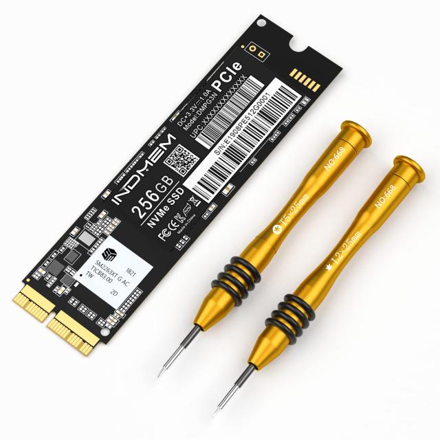 256GB INDMEM 256GB NVMe PCIe内蔵SSD Mac専用SSD アップグレードキット 専用ドライバー付き 対応モデル MacBook Pro Retina Late 2013-Mid 2015 MacBook Air Mid 2013-2017 iMac Late 2013-2017 Mac Pro Late 2013 Mac Mini Late 2014の通販は