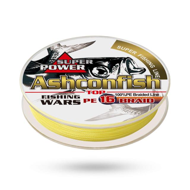 3号（45LB/20.4KG）_イエロー 300M Ashconfish PEライン 超強力 X16 300m 高強度 高耐久 高感度 高飛距離の通販は 5,842円