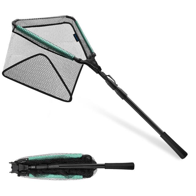 180 サンライク（SANLIKE）タモ網 玉網 がさがさ 網 ガサガサ 網 ランディングネット 折りたたみ 釣り タモ ワンタッチネット 水に浮く すくい網 コンパクト 超軽量 渓流 伸縮 柄（180CM）の通販は