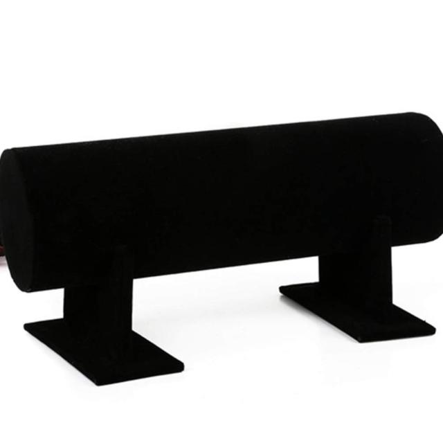 ブラック_50*14cm KESYOO ディスプレイスタンド カチューシャ ヘアバンドホルダー 腕時計 ブレスレット スタンド ジュエリー展示 ヘアフープディスプレイラック ヘアアクセサリー 収納 直径50x14cm（ブラック）