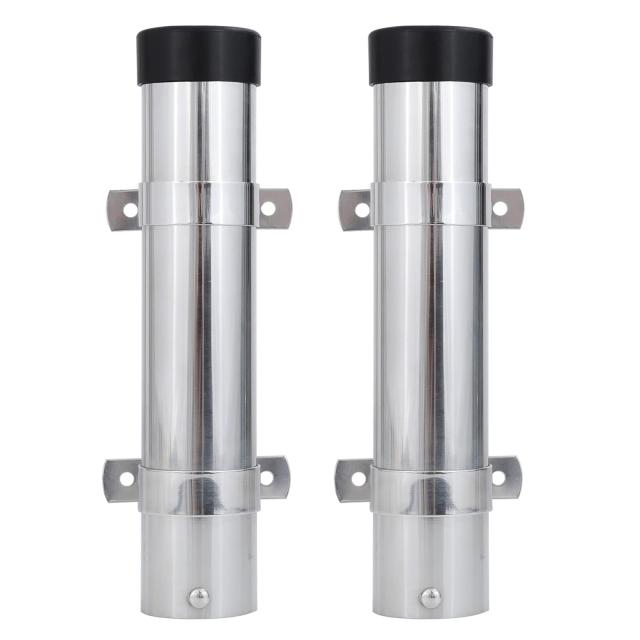 2個 AMYSPORTS 壁 竿 固定 ロッドホルダー ボート 金属 ステンレス 竿掛け 釣り 船 竿立て 竿置き タモ ギャフ 船用 ロッドスタンド 2本