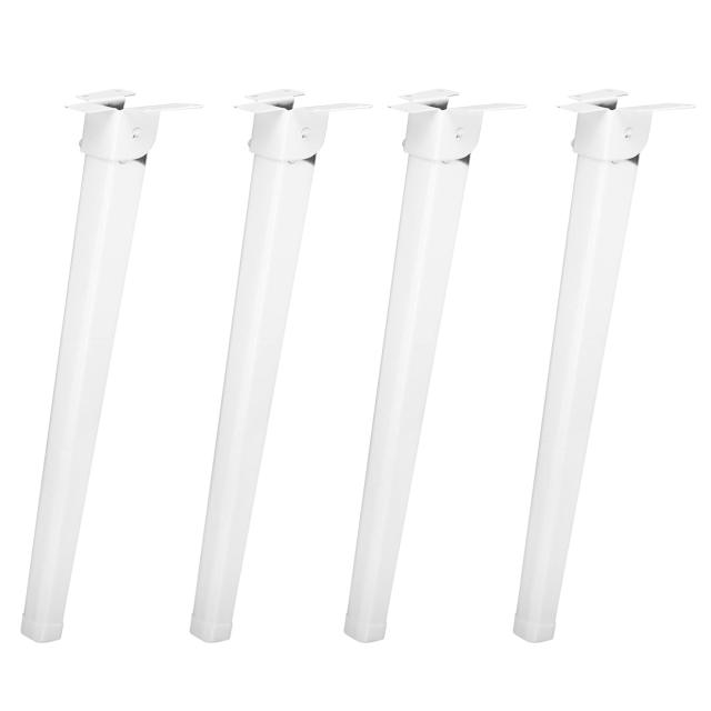 28x8cm_ホワイト YARNOW 4個折りたたみラップトップテーブル脚メタルデスク脚交換正方形のベッドテーブル家具交換部品の通販は 5,297円