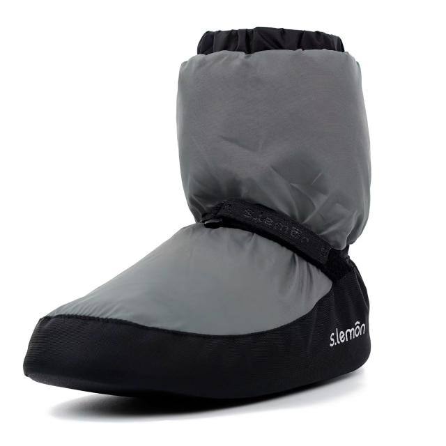 19.0~20.0 cm_グレー [s.lemon] バレエ ウォーム アップ ブーツ子供大人ブーティー バレエ グレー2XS