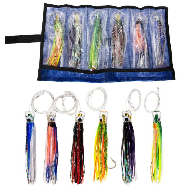 4 6.5インチ タコ トローリング ルアー マグロルアー ソフトオクトパス