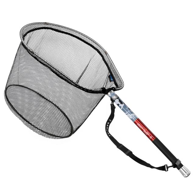 迷彩玉の柄+45*59CMネット_5M サンライク（SANLIKE）玉網 タモ網 伸縮式 ランディングネット 12段階 11段階 7段階 小継玉の柄 釣りネット 釣り 4つ折り枠 すくい網 淡水海水適用 網 漁具 5M