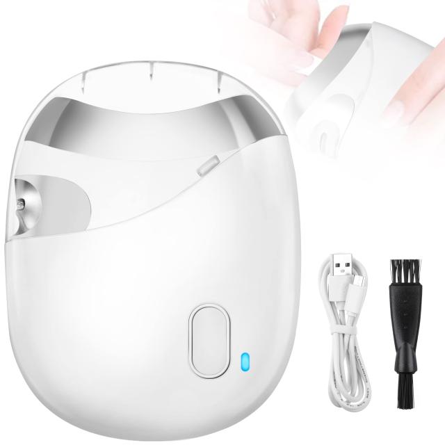 ホワイト 【新型】 HYGELINK 電動爪切り 爪切り 電動 2-in-1ネイルの切断と研磨 2ローラー 二段階スピード 爪磨き 爪切り 電動やすり 爪切り 低騒音 USB充電 電源インジケータ 安心/安全 爪ケア ネイル削りながら滑らか 男女兼用 介護用 お子様/お年寄り向け 日本語取扱説明書の通販は 5,190円