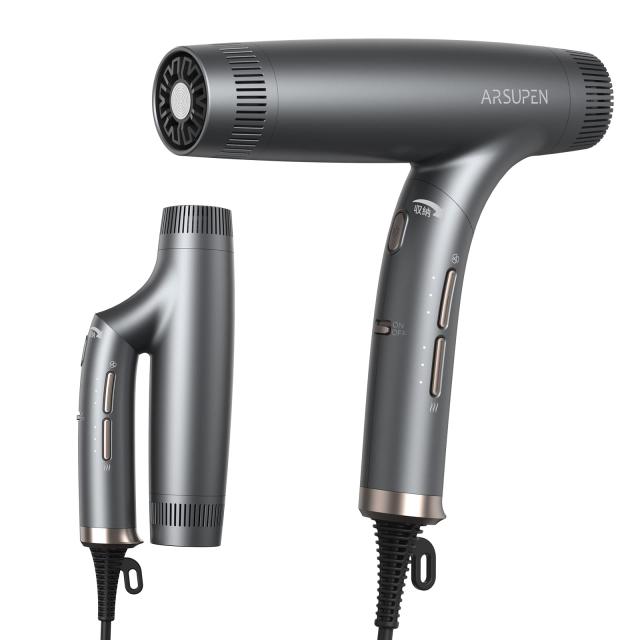 折り畳み式 Arsupen ドライヤー サロンセンス 速乾 イオンバランス発生器 髪が潤い サラサラ ヘアケア 大風量20m/s 1400W 低騒音 折りたたみ式 軽量 4つ温度モード 3段階風速調整 コンパクト