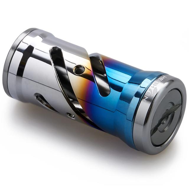 ガンメタル HEIGHTEN 16mm リール ハンドル ノブ シマノ ダイワ 通用 (Shimano Type A) (Daiwa Type S)用 Pillar Series (ガンメタル) (490)の通販は 4,632円