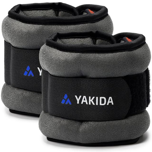 ダークグレー 2.0kg*2個セット YAKIDA【最新アップグレード版】アンクルウェイト おもり 筋トレ 足首 重り ウォーキング 在宅筋トレ ジョギング 男女兼用 2.0kgX2 ダークグレーの通販は