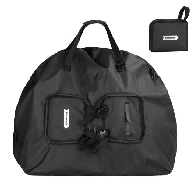 Black Rhinowalk 輪行袋 輪行バッグ 折りたたみ自転車用輪行袋 収納バッグ 14?16インチ対応 専用ケース付き サイクリング ツーリング 防水 耐用 持ち運び便利の通販は 5,518円