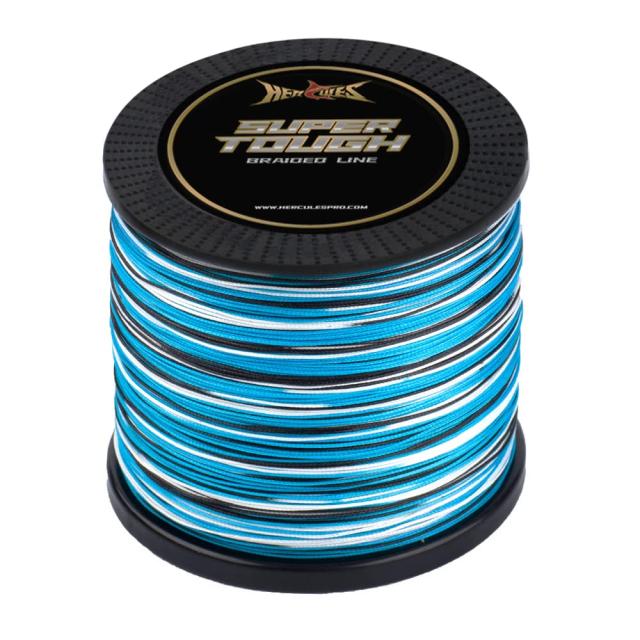 「1000yds」0.2号「6lb」_迷彩ブルー ヘラクレス(HERCULES) PEライン 釣り糸 4本編み 迷彩ブルー 6lb 1000yds 914mの通販は 6,732円