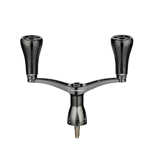 ハンドル-82mm_82mm ゴメクサス CY82 リールハンドル シマノ スピニングリール対応 リール ダブルハンドル ステラ ナスキー ツインパワー 交換 82mm チタンハンドルノブ付き イカ シーバス 釣り ライトゲーム 左右兼用