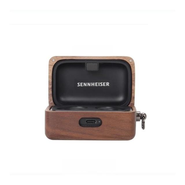 Walnut Momentum True Wireless 3 用手作り木製ケース、イヤホンポータブル磁気保護カバー (Color : Walnut)の通販は