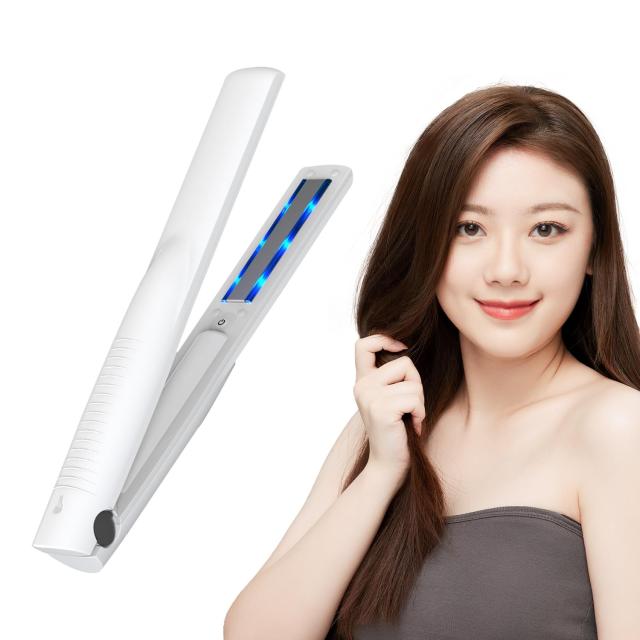 Kiboer 超音波トリートメント アイロン ツヤ髪 浸透促進 ヘアアイロン ヘアダメージ補修 ヘアケア 1MHz 青色LED 浸透率アップ トリートメント導入器 プロ仕様 縮毛矯正 エフォートレス 母の日 プレゼントの通販は