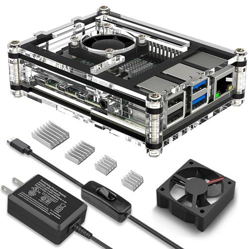 Smraza Raspberry Pi 4 ケース ラズベリー・パイ 4 用ケース＋冷却 