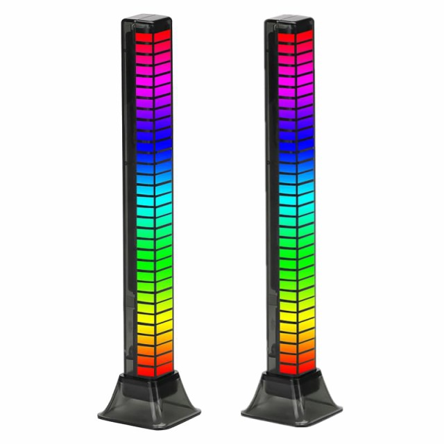 type-c給電タイプ 【2点入り RGB連動】LEDデスクランプ 卓上 RGB雰囲気ライト ゲームライト pc ライトアップ RGB ゲーミングランプ USB給電 音楽連動 音声同期 パソコン/車用 居間用 ゲーム 間接照明 DIY調光 type-c FOROMONE (2個セットUSBタイプ)の通販は