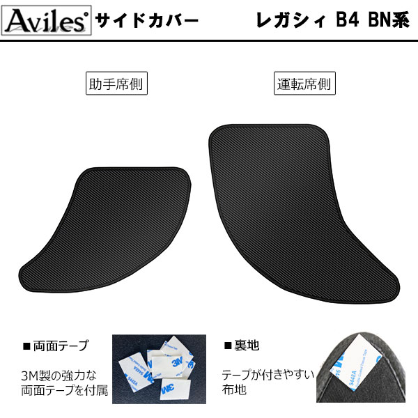 [傷防止] スバル レガシィ B4 BN系 キックガード マット (ドアトリム)(グローブボックス)(フットサイド)ドアトリムガード 傷防止カバー カーボン柄 [在庫品は当日発送可]_3