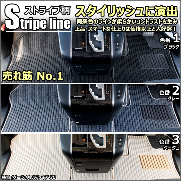 【ラグマット】新型　アルファード　ヴェルファイア　40系　セカンド　サード　ラグマット　フロアマット (高品質で最安値に挑戦 在庫品は当日発送可)_4