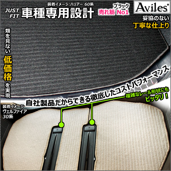 【ラグマット】新型　アルファード　ヴェルファイア　40系　セカンド　サード　ラグマット　フロアマット (高品質で最安値に挑戦 在庫品は当日発送可)_5