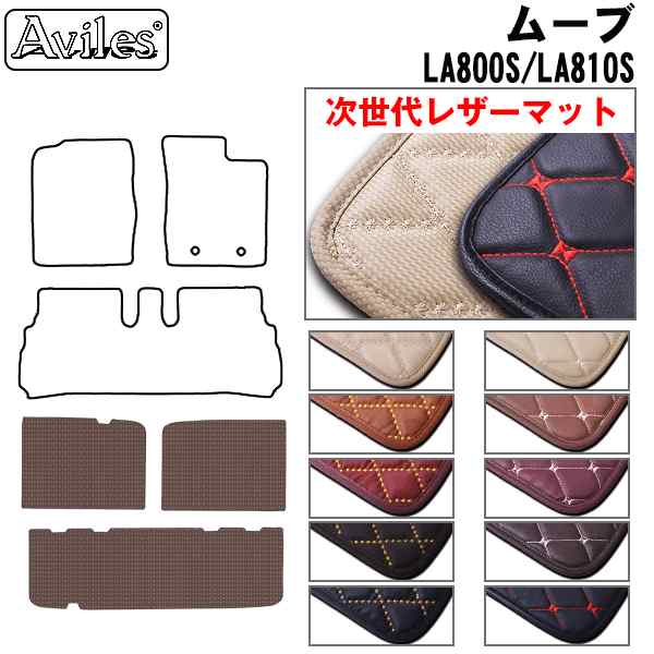 [次世代レザーマット]ダイハツ ムーブキャンバス LA800S LA810S ラゲッジマット フロアマット トランクマットの通販は 5,742円