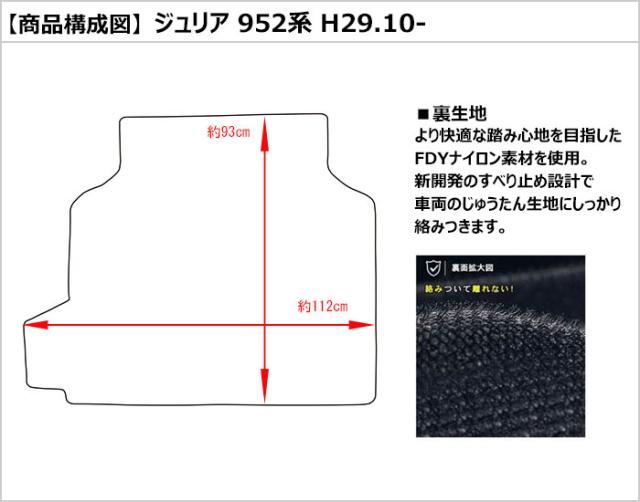 [次世代レザーマット]アルファロメオ ジュリア 952系 ラゲッジマット フロアマット トランクマット_1