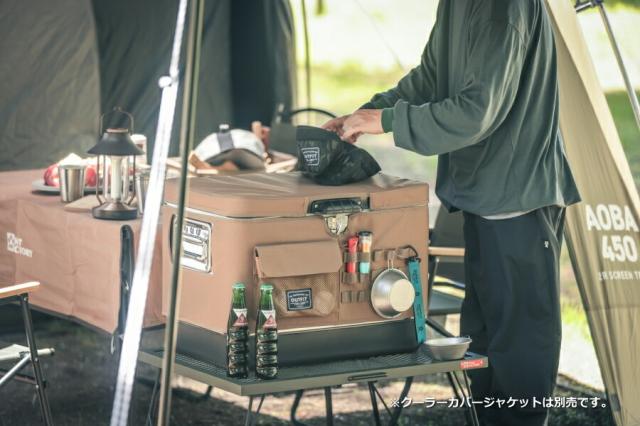 メタルクーラースチールボックスL 60×40×41.5cm 51L 大型 クーラーボックス 断熱性 保冷力 ターンロック キャンプ 車載 車中泊 アウトドア 野外活動 オートキャンプ オシャレ レジャー 父の日 テントファクトリー TF-MBM51