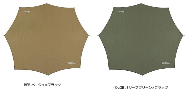 ブルーウィンド スカイオーバータープ500 大型タープ 500×455cm 八角形 タフタ織 厚め ブラックコーティング 遮光 遮熱 軽量 耐久性 UVカット 収納バッグ アウトドア BBQ 防水 父の日 テントファクトリー TF-SOT500BR_7