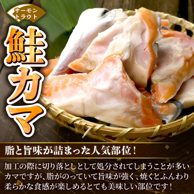 【6/20までクーポンで5,970円！】送料無料 訳あり チリ産 サーモントラウトカマ 3kg(500g×6) 甘口 鮭 サケ カマ かま 切り身 切身 切り落とし 切落し サーモン_1