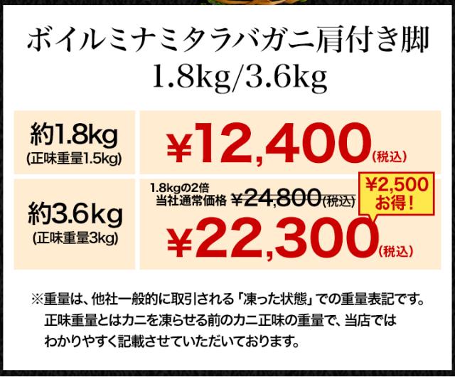 期間限定タイムセール  3.6kg ボイルミナミタラバガニ肩付き脚 ミナミタラバ みなみたらば タラバガニ たらば タラバ タラバ蟹 南たらば ボイルタラバ たらば脚 焼き蟹 全国送料無料_8