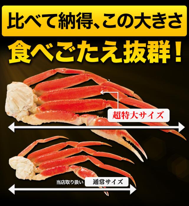 期間限定タイムセール  1.8kg 超特大ズワイガニ肩付き脚（ボイル済み）ずわい蟹 大きいカニ カニバター 天麩羅 炊き込みご飯 カニパーティー 海鮮 グルメ 美味しい 海鮮パーティー バーベキュー BBQ 満足良品館 全国送料無料_3