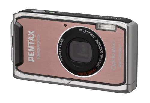 【中古】 Pentax Optio W60 10MP 防水デジタルカメラ 5倍光学ズームと2.5インチLCD(ピンク)