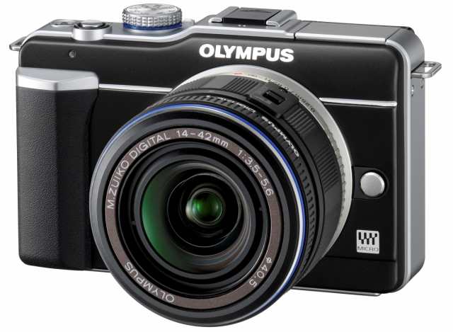 【中古】 ブラック_レンズキット OLYMPUS ミラーレス一眼 PEN E-PL1レンズキット ブラック E-PL1 LKIT BLK