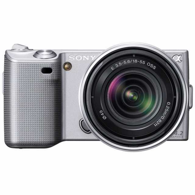 【中古】 SONY デジタル一眼α NEX-5 ズームレンズキット シルバー NEX-5K/S