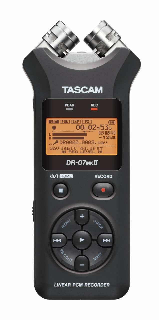 【中古】 TASCAM リニアPCMレコーダー 24bit/96kHz対応 ブラック DR-07MKII