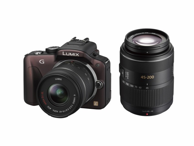 【中古】 センシュアルブラウン_ダブルズームキット パナソニック ミラーレス一眼カメラ LUMIX G3 ダブルズームキット センシュアルブラ