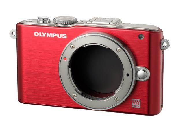 中古】 OLYMPUS ミラーレス一眼 PEN Lite E-PL3 ボディ レッド E-PL3 