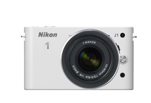 【中古】 ホワイト_標準ズームレンズキット Nikon ミラーレス一眼カメラ Nikon 1 (ニコンワン) J1 (ジェイワン) 標準ズームレンズキット