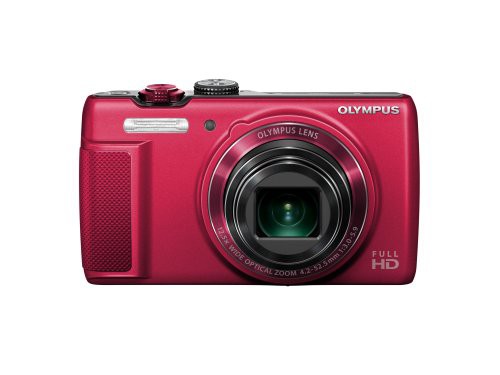 【中古】 OLYMPUS デジタルカメラ SH-21 レッド 1600万画素 CMOS 光学12.5倍ズーム 広角24mm タッチパネル フルHD動画 SH-21 RED