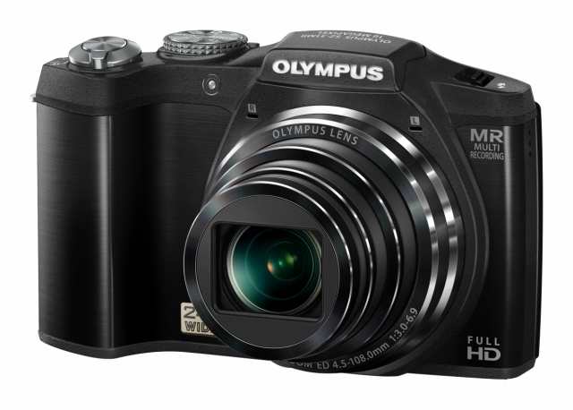 【中古】 ブラック OLYMPUS デジタルカメラ SZ-31マルチレコーディング ブラック 1600万画素 裏面照射型CMOS 光学24倍ズーム DUAL IS ハ