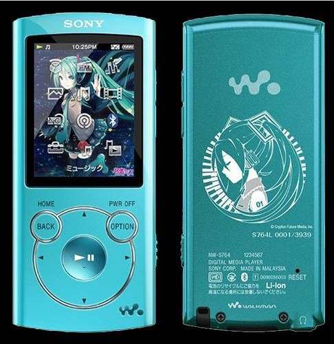 【中古】 SONY “ウォークマン”Sシリーズ 初音ミク生誕5周年記念モデル NW-S764 ブルー